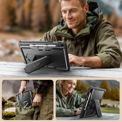 Θήκη για Samsung Galaxy Tab S10 Lite / Tab S10 FE / Tab S9, Tech-Protect, Kevlar Pro, Μαύρη