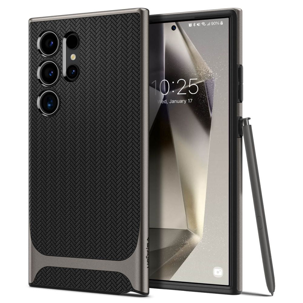 Θήκη για Samsung Galaxy S24 Ultra S928, Spigen, Neo Hybrid, Γκρι ACS07305