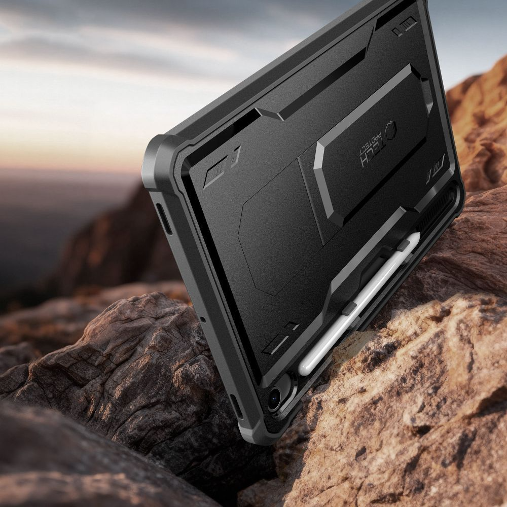 Θήκη για Samsung Galaxy Tab S10 Lite / Tab S10 FE / Tab S9, Tech-Protect, Kevlar Pro, Μαύρη