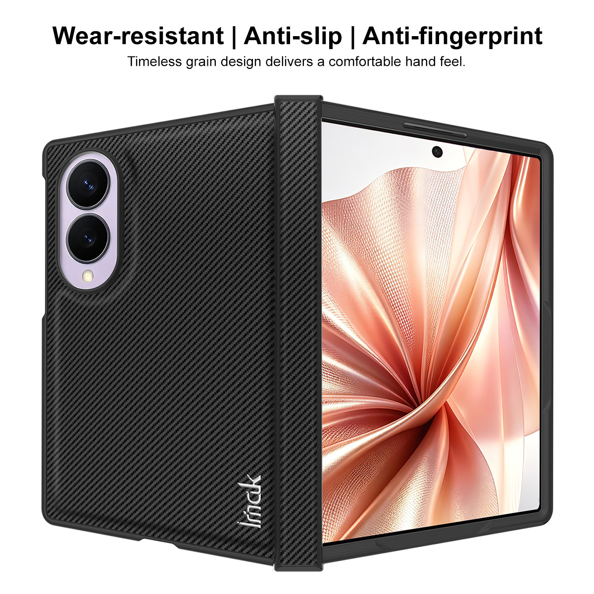 Θήκη για Samsung Galaxy Z Fold8 F971, Imak, Carbon, Μαύρο