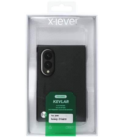 Θήκη για Samsung Galaxy Z Fold8 F971, X-Level, Carbon, Μαύρο