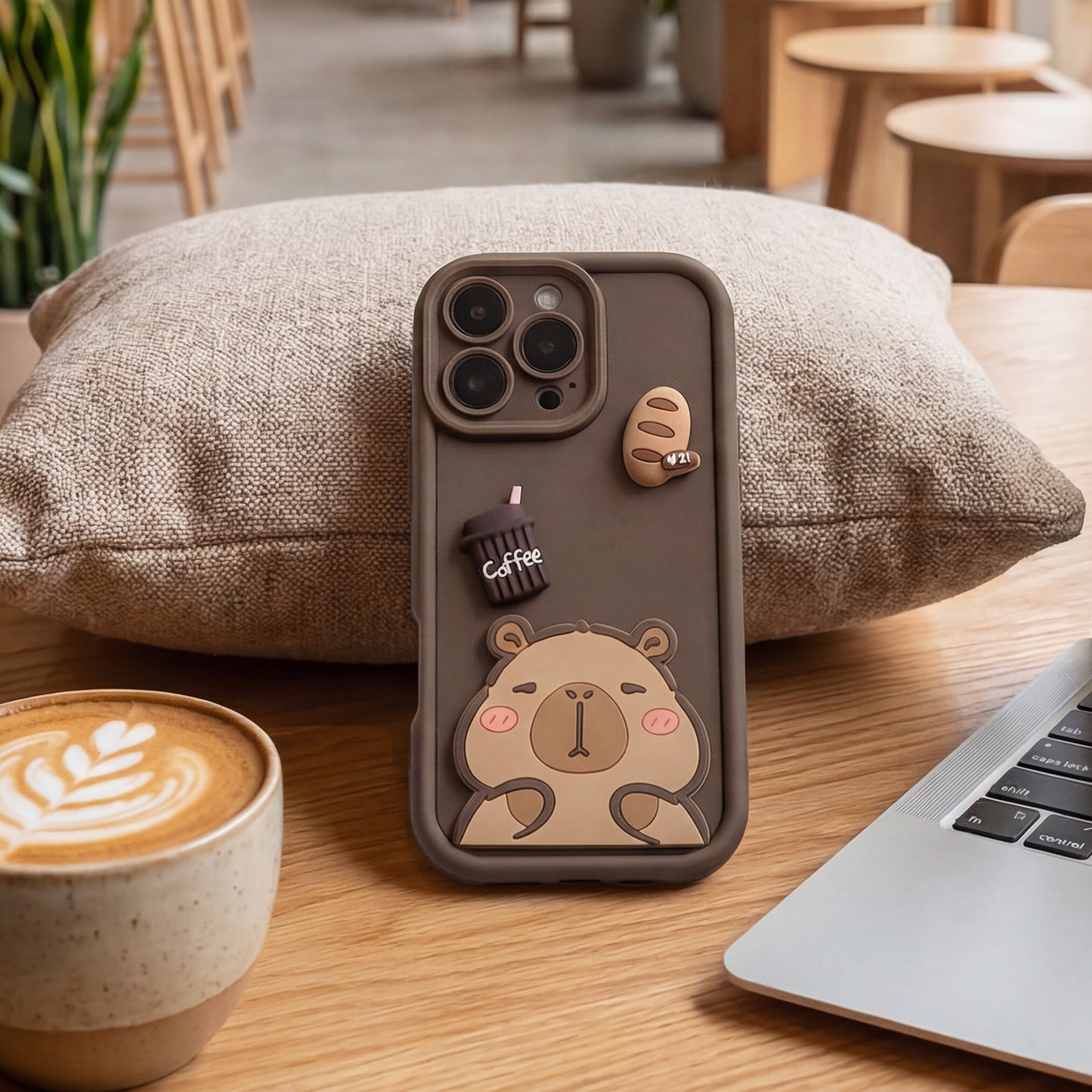 Case for Samsung Galaxy S25 Ultra S938, OEM, Ultra Trendy 3D Capybara, Brown