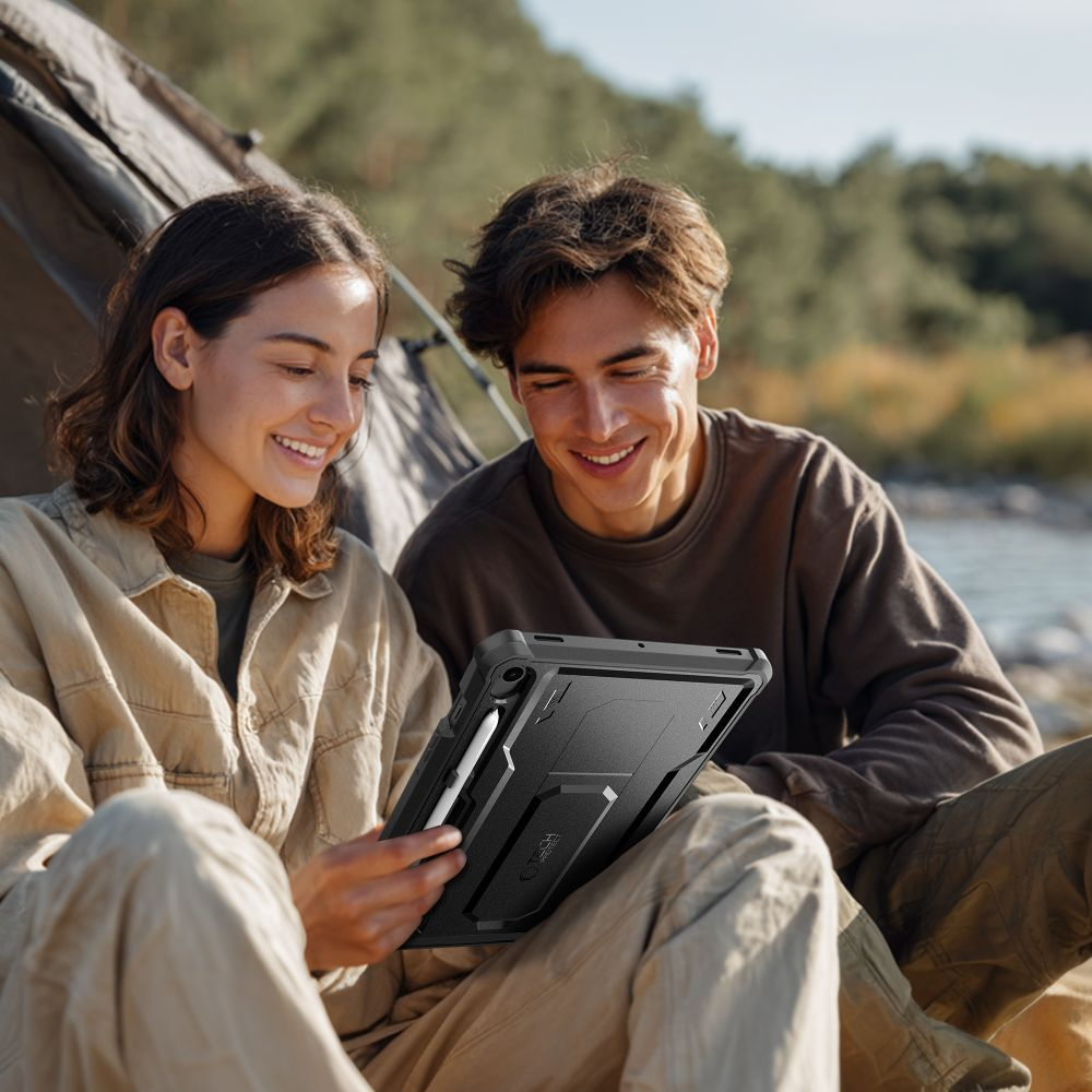 Θήκη για Samsung Galaxy Tab S10 Lite / Tab S10 FE / Tab S9, Tech-Protect, Kevlar Pro, Μαύρη