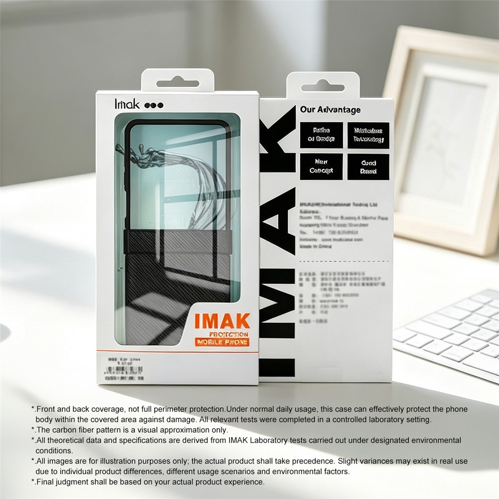 Θήκη για Samsung Galaxy Z Flip8 F776, Imak, Carbon, Μαύρο