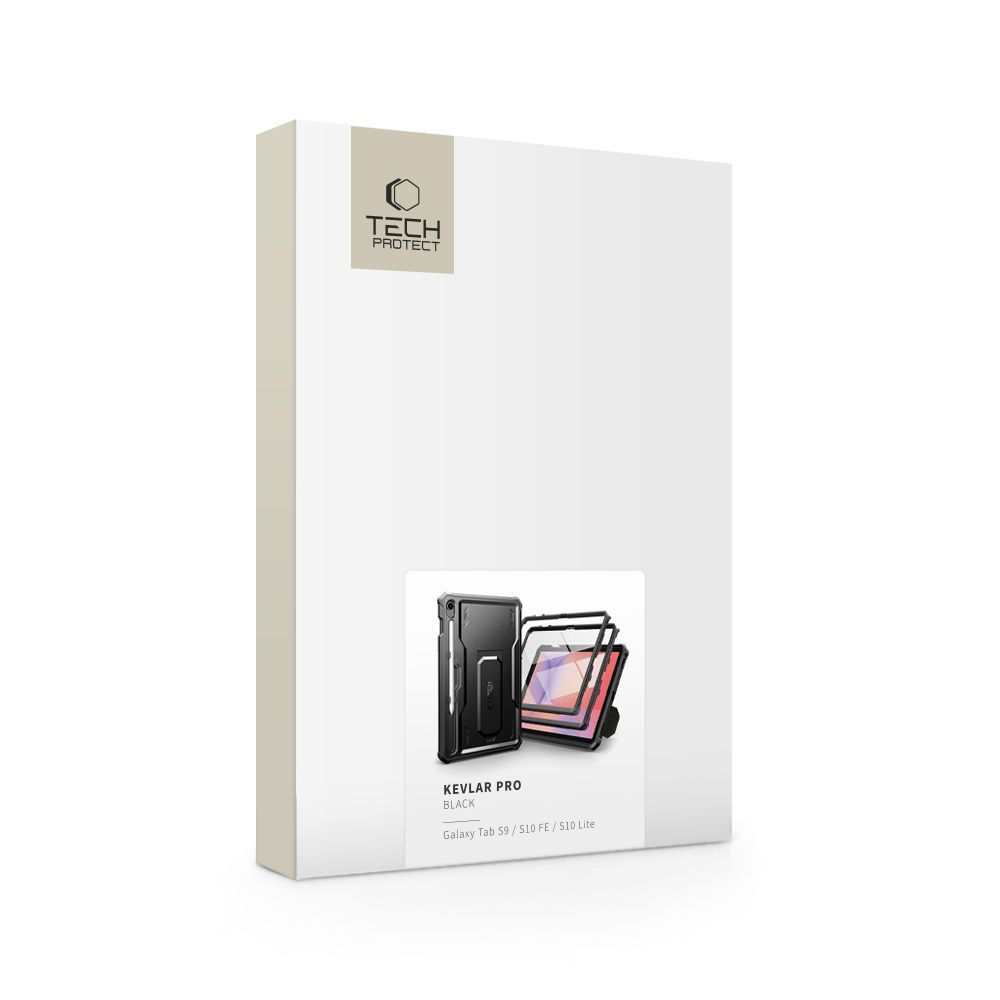 Θήκη για Samsung Galaxy Tab S10 Lite / Tab S10 FE / Tab S9, Tech-Protect, Kevlar Pro, Μαύρη