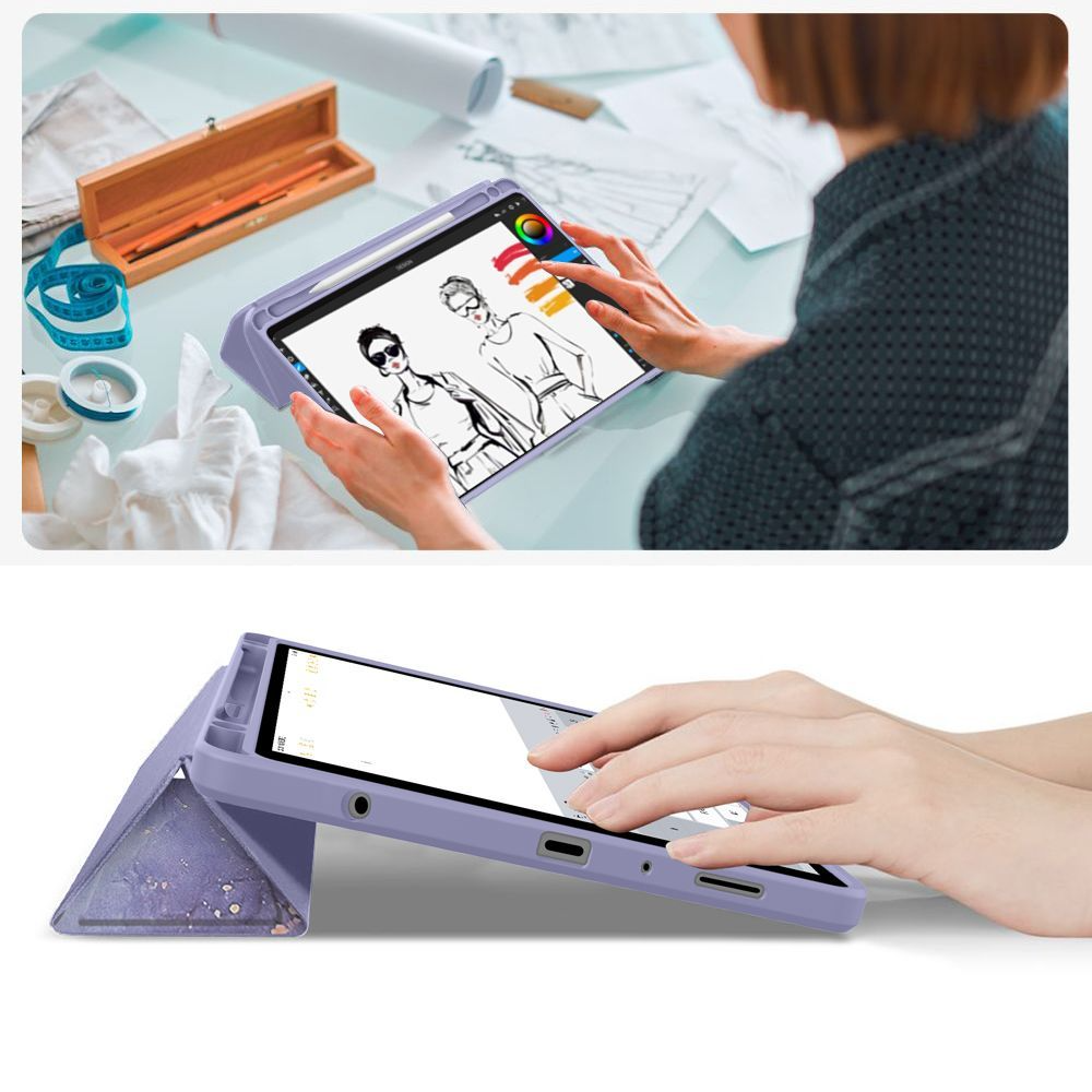 Case for Samsung Galaxy Tab A11+ / Tab A9+, Tech-Protect, SC PEN Hybrid, Violet