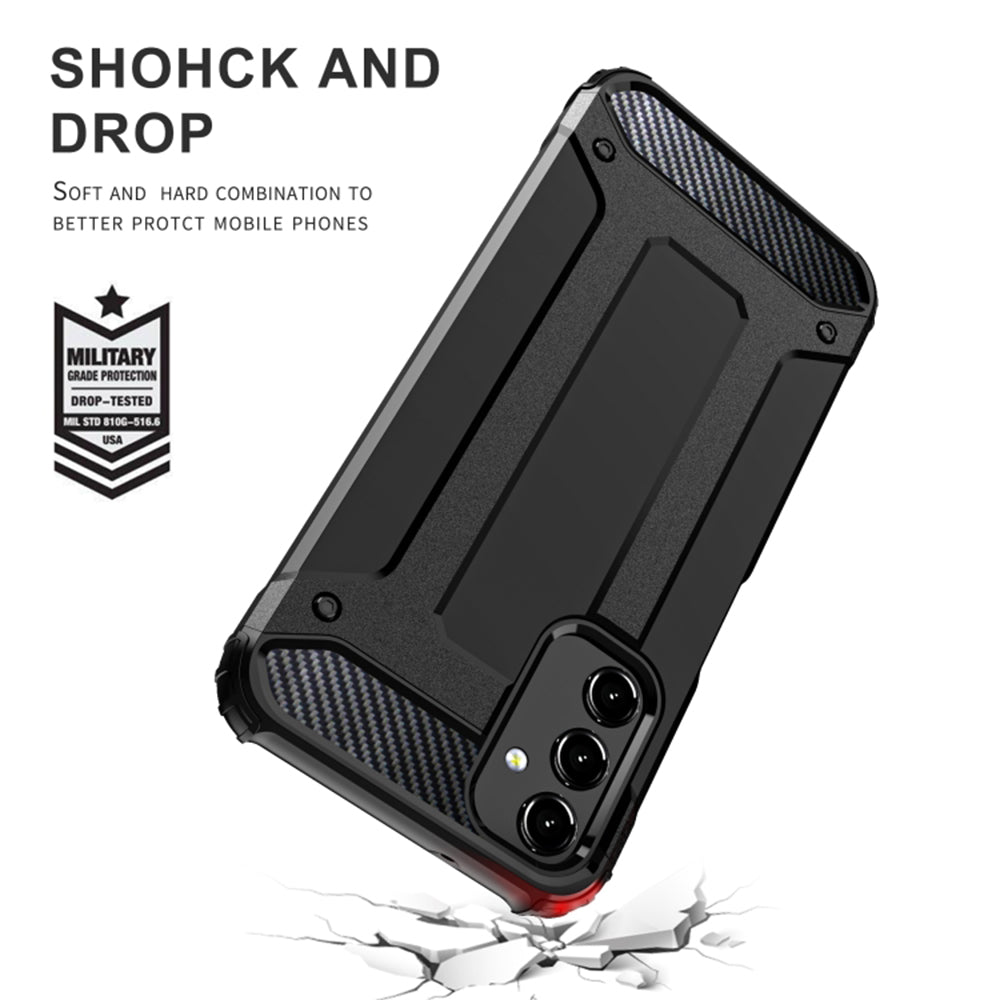 Θήκη για Samsung Galaxy A05s A057, Techsuit, Hybrid Armor, Μαύρη