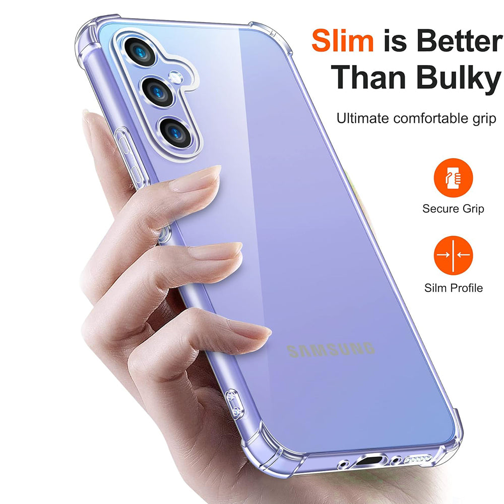 Case for Samsung Galaxy A05s A057, Techsuit, Shockproof Clear, Transparent
