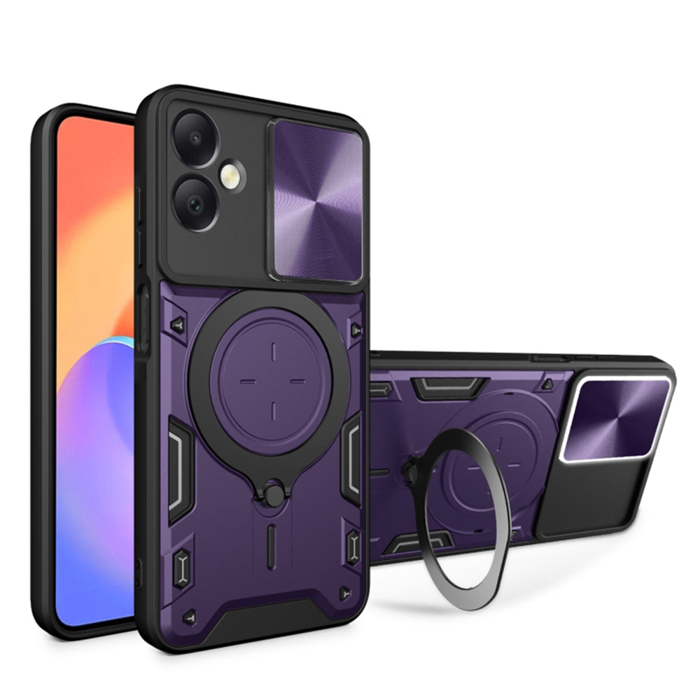 Case for Samsung Galaxy A06 A065, Techsuit, CamGuard Pro, Purple