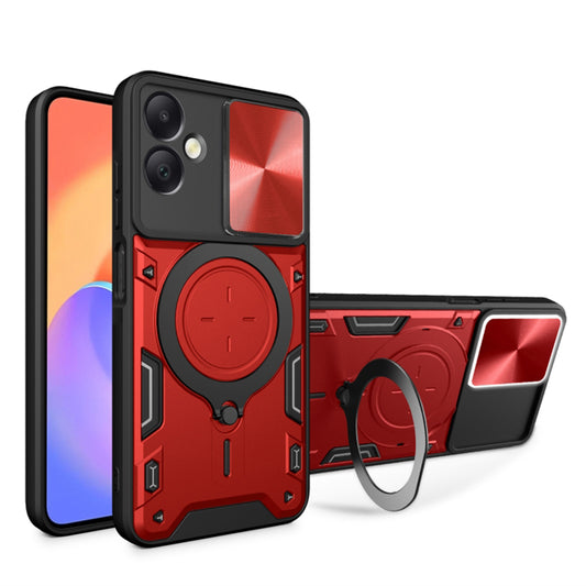 Θήκη για Samsung Galaxy A06 A065, Techsuit, CamGuard Pro, Κόκκινο