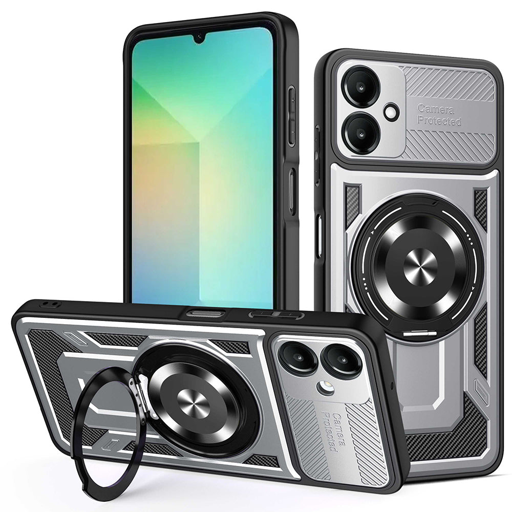 Case for Samsung Galaxy A06 A065, Techsuit, RuggedCam, Gray