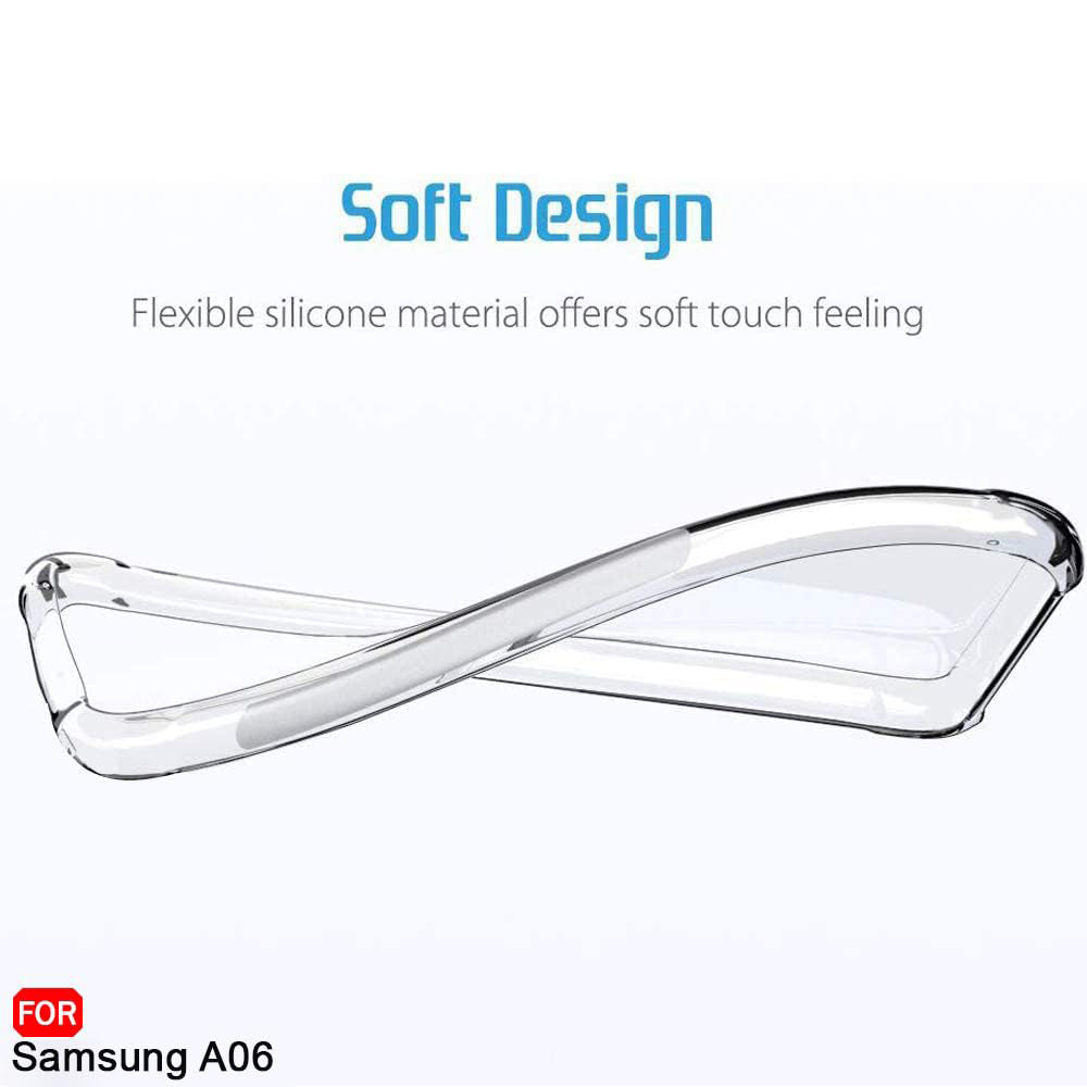 Case for Samsung Galaxy A06 A065, Techsuit, Shockproof Clear, Transparent