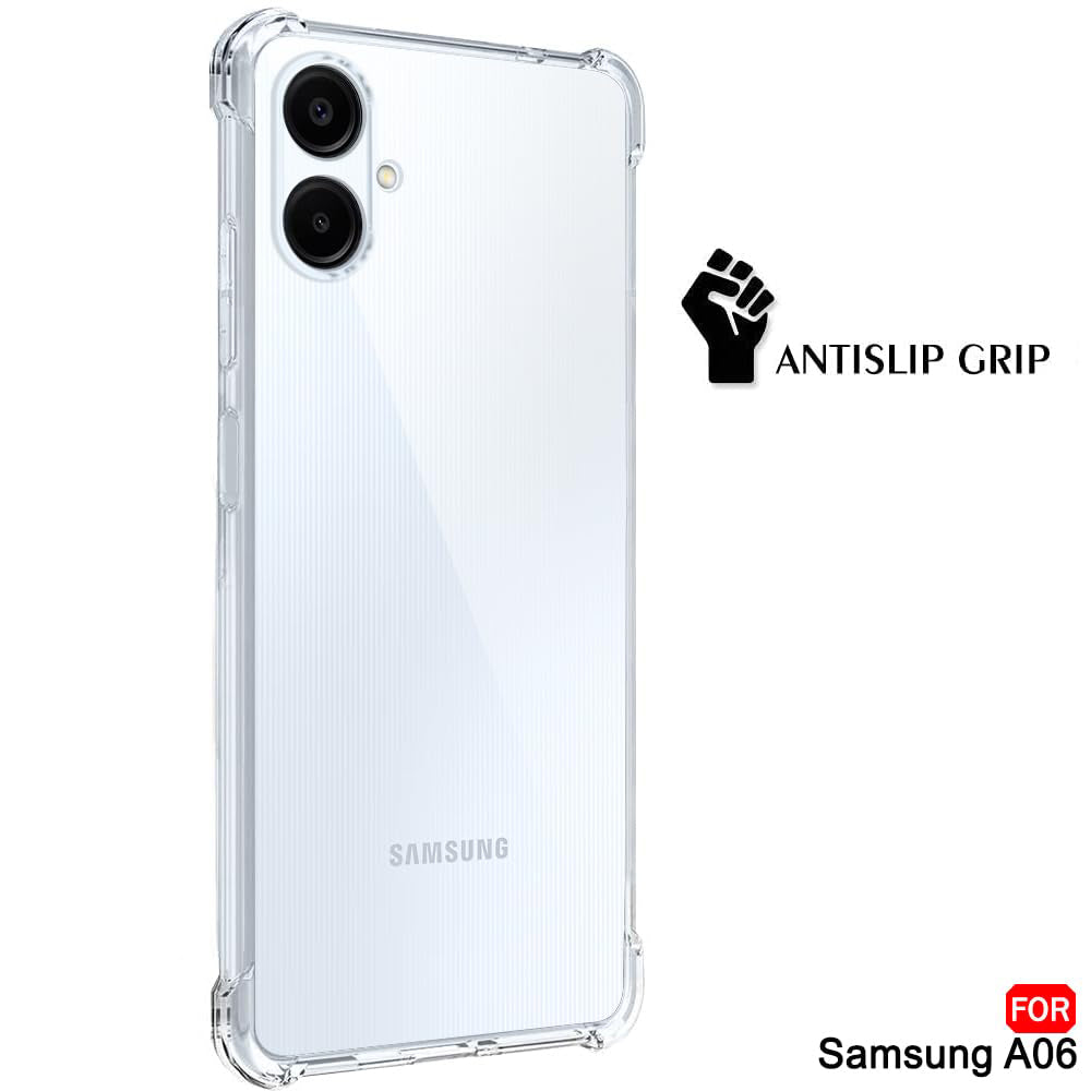 Case for Samsung Galaxy A06 A065, Techsuit, Shockproof Clear, Transparent