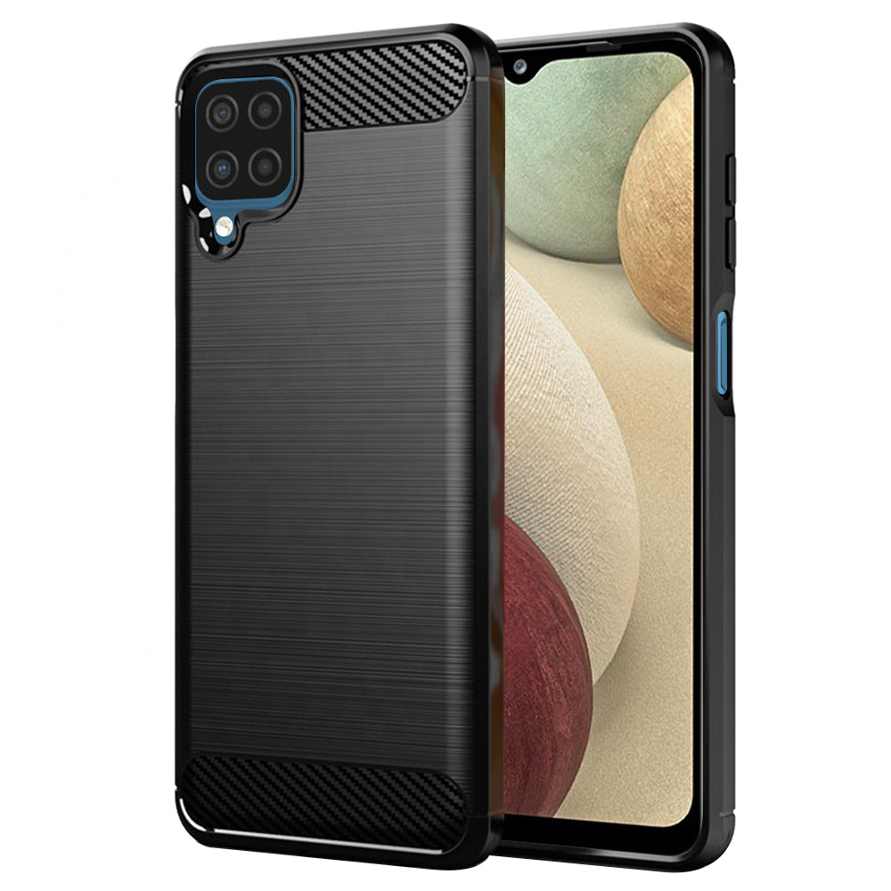 Case for Samsung Galaxy A12 Nacho A127 / A12 A125, Techsuit, Carbon, Black