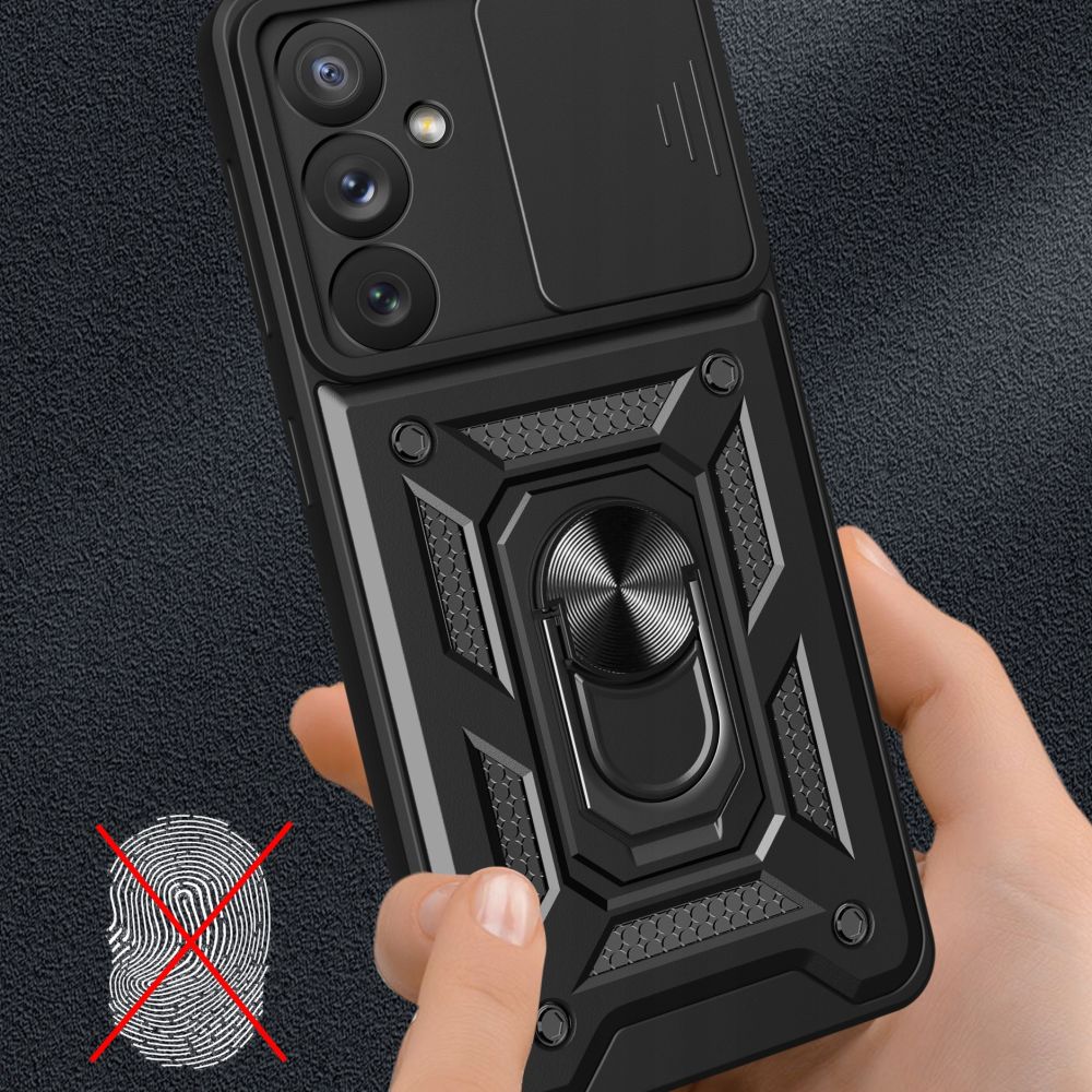 Case for Samsung Galaxy A14 A145 / A14 5G A146, Techsuit, CamShield, Black