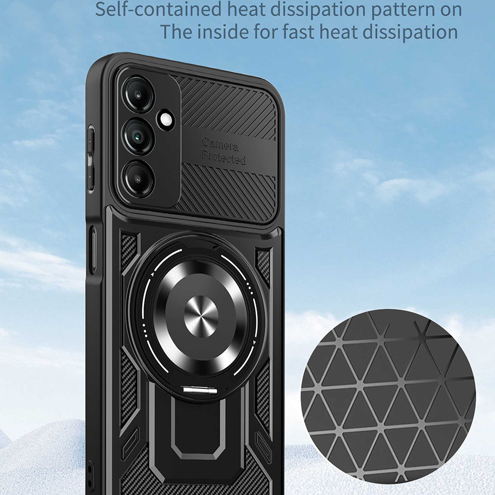 Θήκη για Samsung Galaxy A14 A145 / A14 5G A146, Techsuit, RuggedCam, Μαύρο