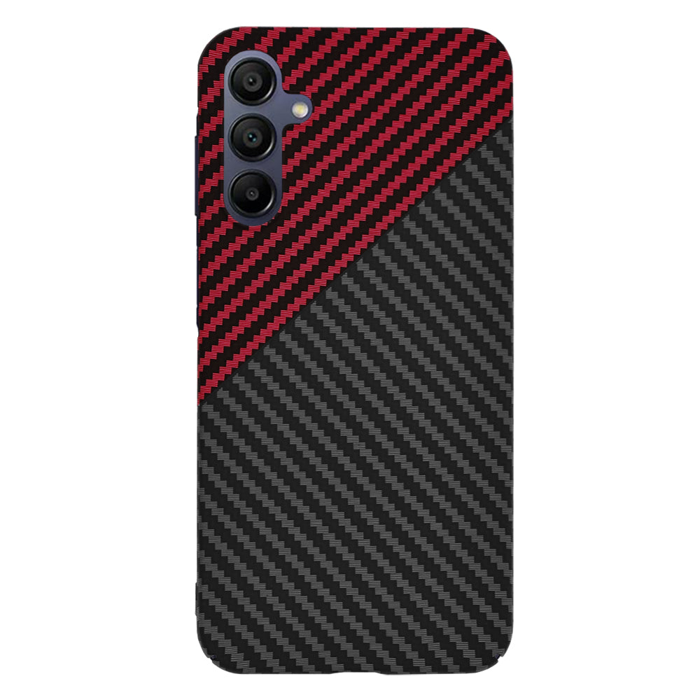 Θήκη για Samsung Galaxy A15 5G A156 / A15 A155, Techsuit, Carbonite FiberShell, Μαύρο Κόκκινο