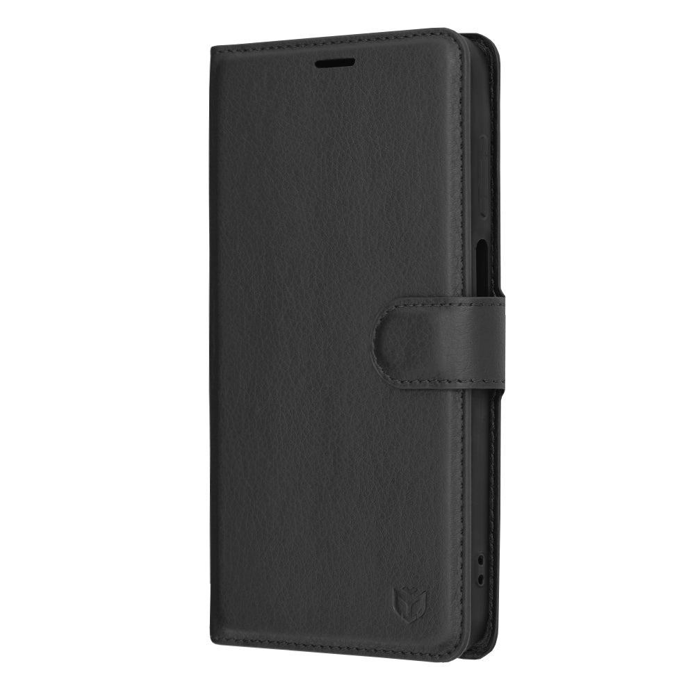 Θήκη για Samsung Galaxy A15 5G A156 / A15 A155, Techsuit, Δερμάτινο Φύλλο, Μαύρο