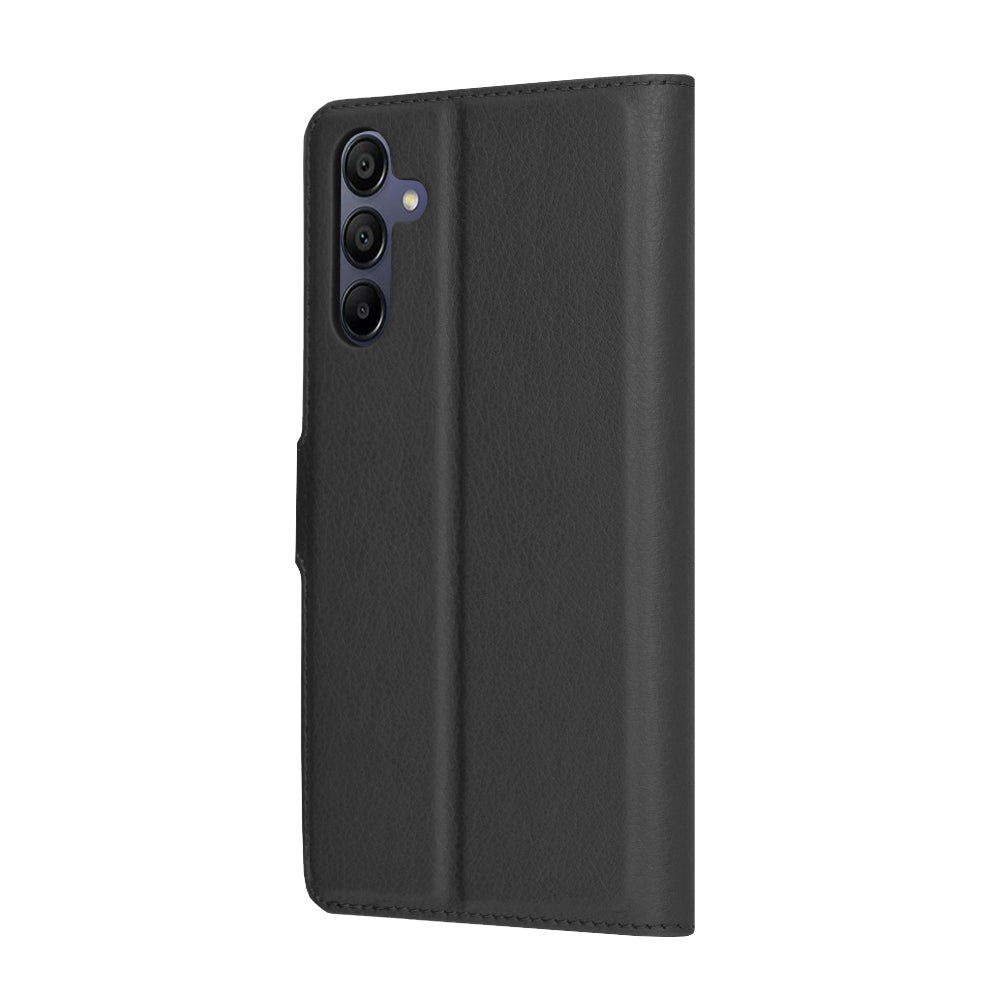 Θήκη για Samsung Galaxy A15 5G A156 / A15 A155, Techsuit, Δερμάτινο Φύλλο, Μαύρο
