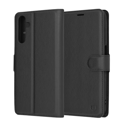 Θήκη για Samsung Galaxy A15 5G A156 / A15 A155, Techsuit, Δερμάτινο Φύλλο, Μαύρο