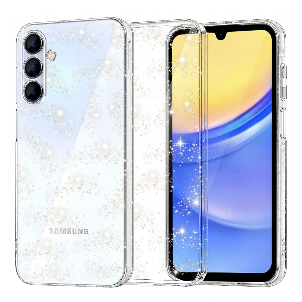 Θήκη για Samsung Galaxy A15 5G A156 / A15 A155, Techsuit, SparkleSkin, Διαφανής