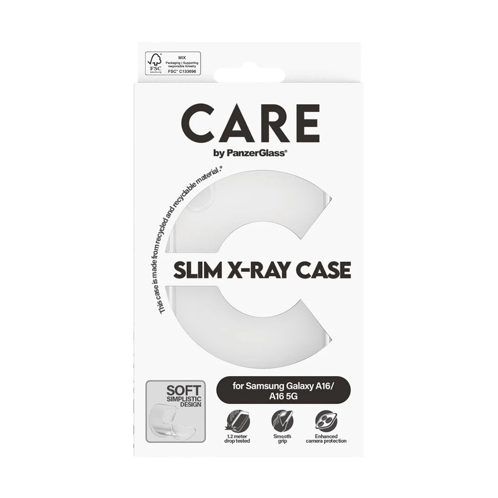 Θήκη για Samsung Galaxy A16 4G A165, PanzerGlass, Μοδάτη, Διάφανη