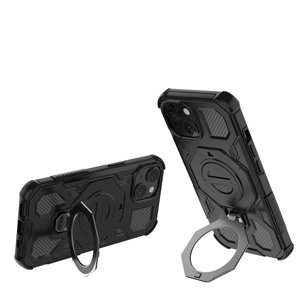 Case for Samsung Galaxy A16 5G A166 / A16 4G A165, Techsuit, Carbon Shield Pro, Black