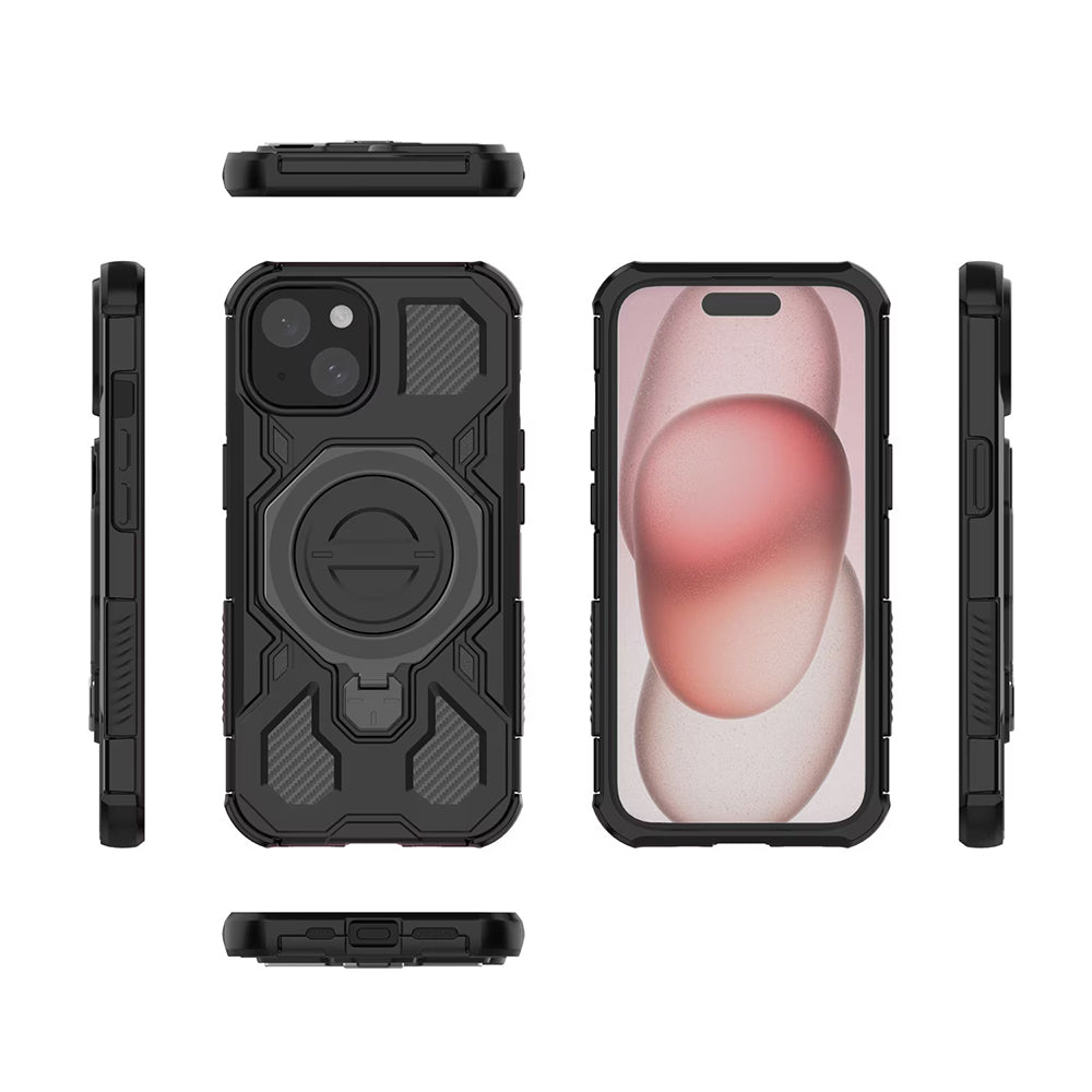 Case for Samsung Galaxy A16 5G A166 / A16 4G A165, Techsuit, Carbon Shield Pro, Black