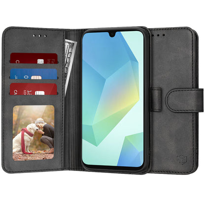 Θήκη για Samsung Galaxy A16 5G A166 / A16 4G A165, Techsuit, Diary Book, Μαύρη