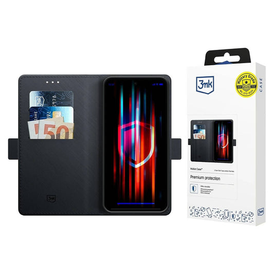 Θήκη για Samsung Galaxy A17 4G / A17 5G, 3MK, Πορτοφόλι, Μαύρο
