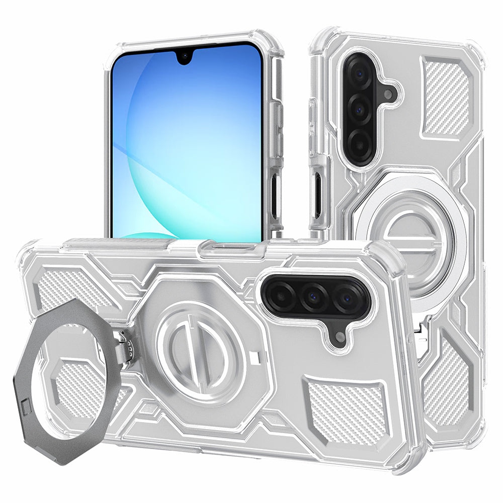 Θήκη για Samsung Galaxy A17 4G / A17 5G, Techsuit, Carbon Shield Pro, Λευκή