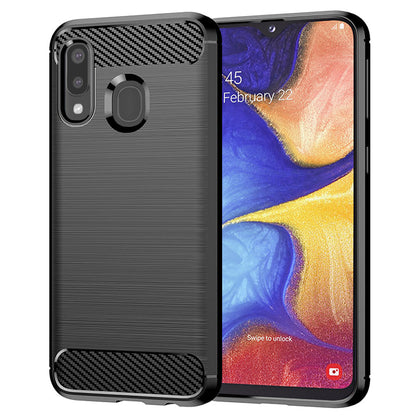 Θήκη για Samsung Galaxy A20e A202, Techsuit, Carbon, Μαύρη