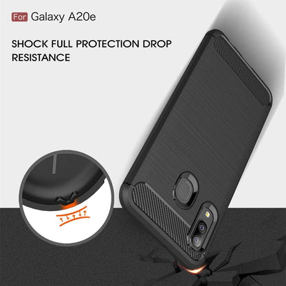Θήκη για Samsung Galaxy A20e A202, Techsuit, Carbon, Μαύρη