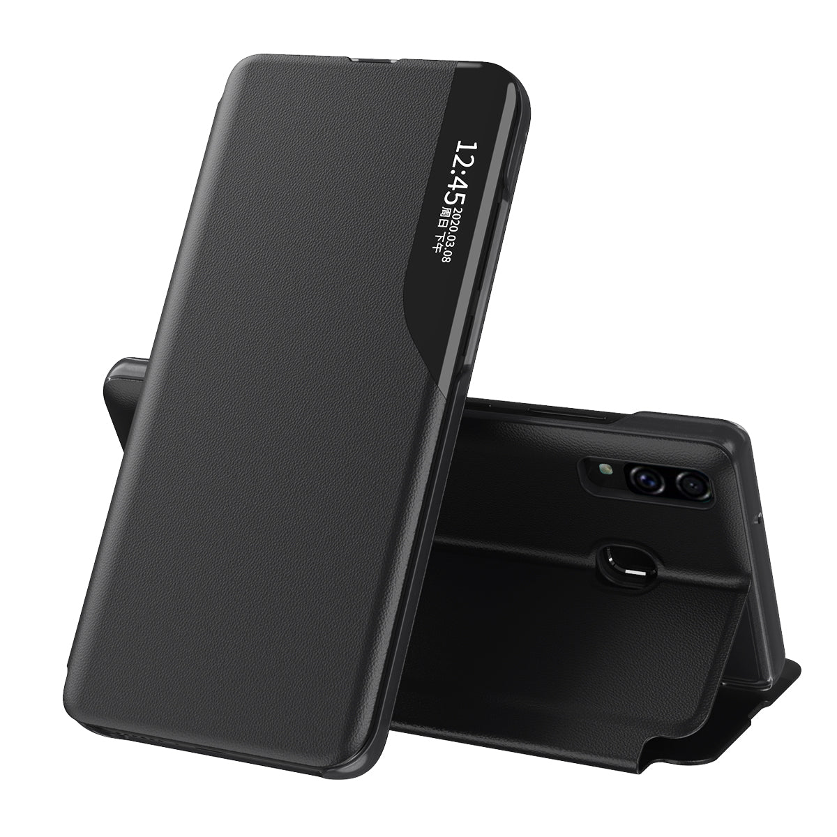 Θήκη για Samsung Galaxy A20e A202, Techsuit, eFold, Μαύρο