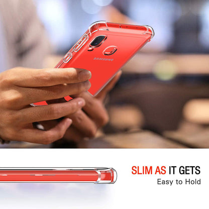 Case for Samsung Galaxy A20e A202, Techsuit, Shockproof Clear, Transparent