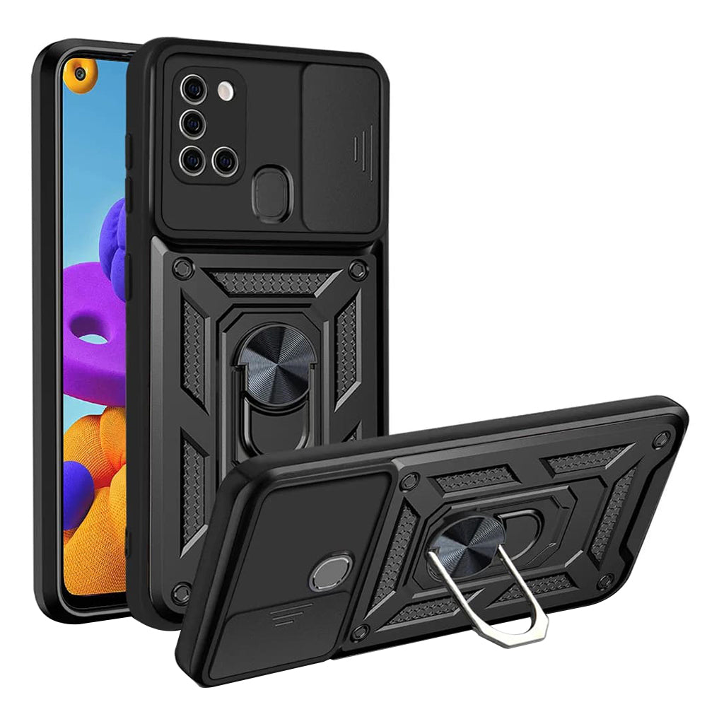 Θήκη για Samsung Galaxy A21s A217, Techsuit, CamShield, Μαύρο