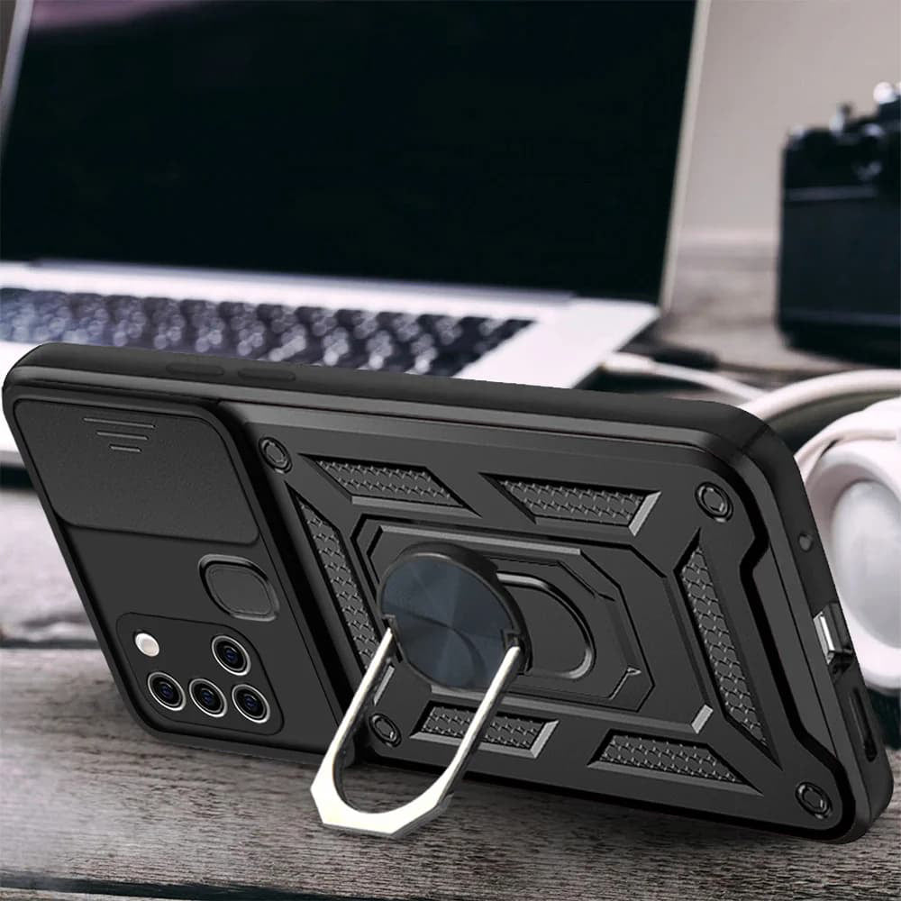 Θήκη για Samsung Galaxy A21s A217, Techsuit, CamShield, Μαύρο