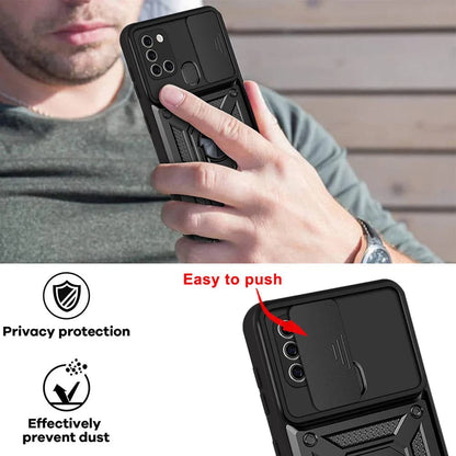 Θήκη για Samsung Galaxy A21s A217, Techsuit, CamShield, Μαύρο