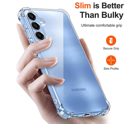 Case for Samsung Galaxy A25 A256, Techsuit, Shockproof Clear, Transparent