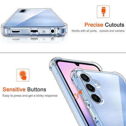 Case for Samsung Galaxy A25 A256, Techsuit, Shockproof Clear, Transparent