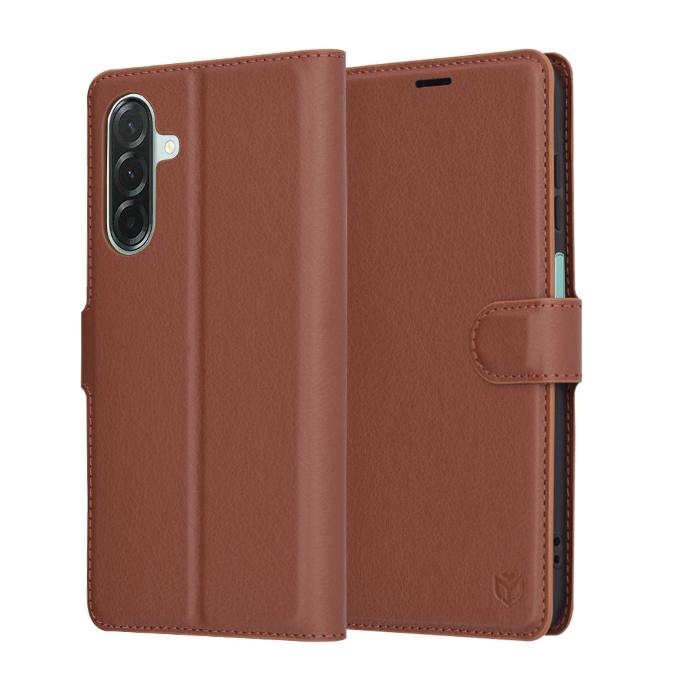 Θήκη για Samsung Galaxy A26 A266, Techsuit, Leather Folio, Καφέ