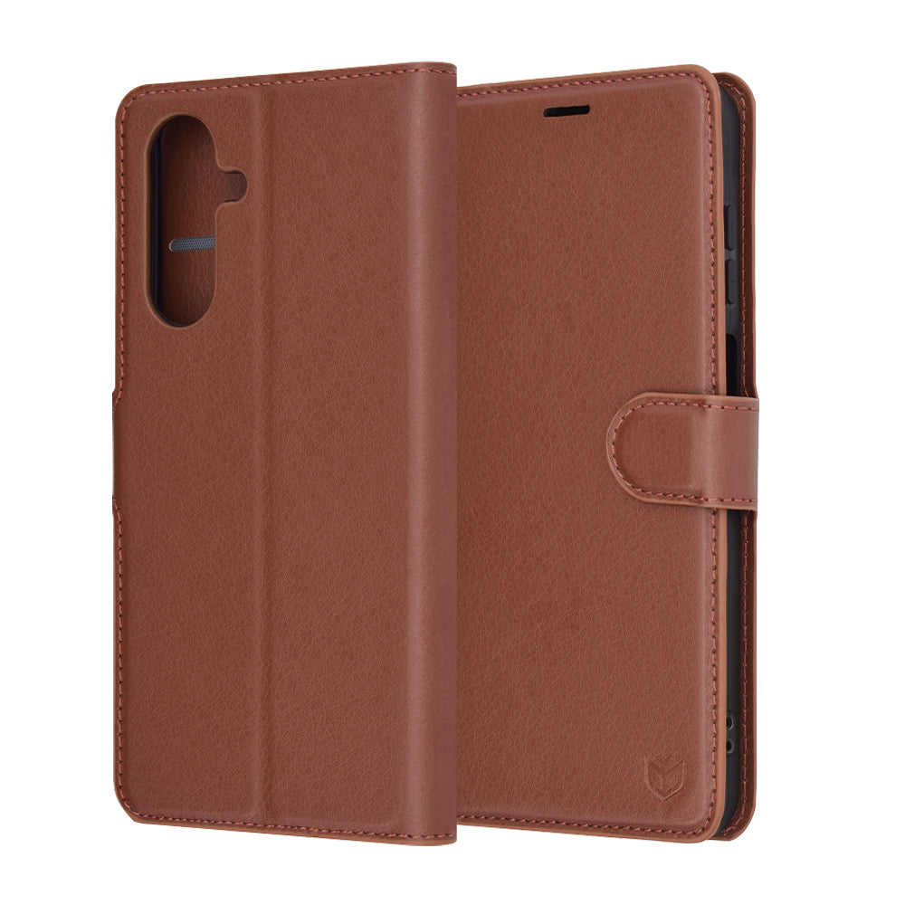 Θήκη για Samsung Galaxy A26 A266, Techsuit, Leather Folio, Καφέ