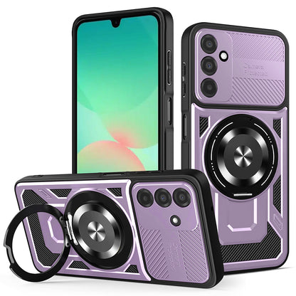 Case for Samsung Galaxy A26 A266, Techsuit, RuggedCam, Purple