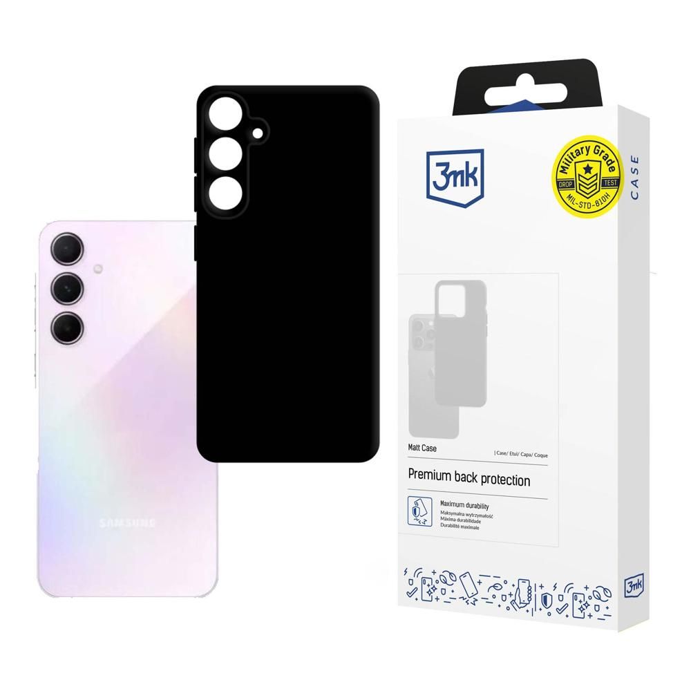 Θήκη για Samsung Galaxy A35 5G A356, 3MK, Μαύρο Ματ