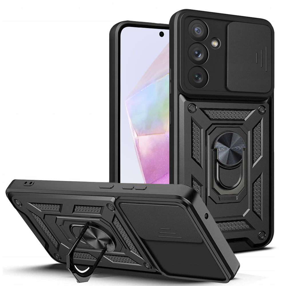 Case for Samsung Galaxy A35 5G A356, Techsuit, CamShield, Black