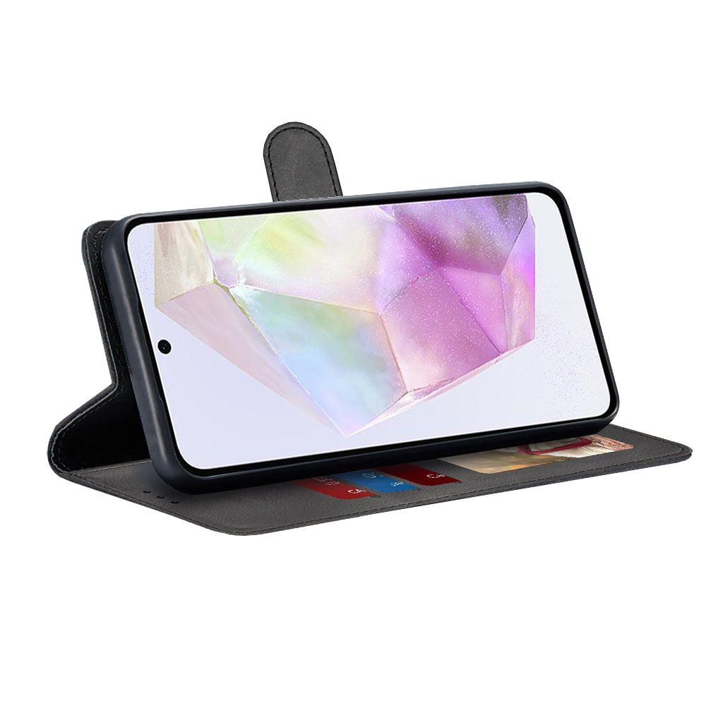 Case for Samsung Galaxy A35 5G A356, Techsuit, Diary Book, Black