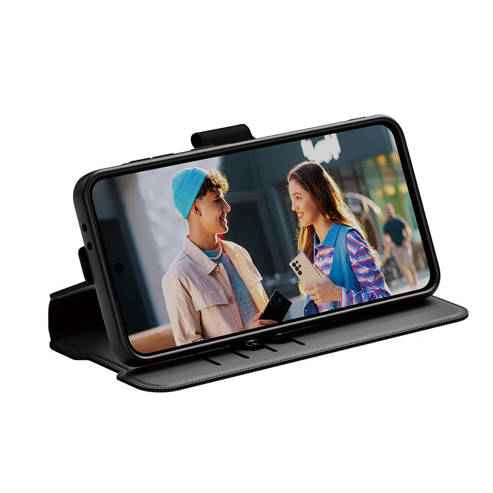 Θήκη για Samsung Galaxy A36 A366, PanzerGlass, με χαρακτηριστικό Kickstand Wallet, Μαύρη