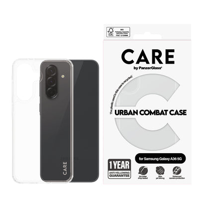 Θήκη για Samsung Galaxy A36 A366, PanzerGlass, Care Urban Combat, Διαφανής