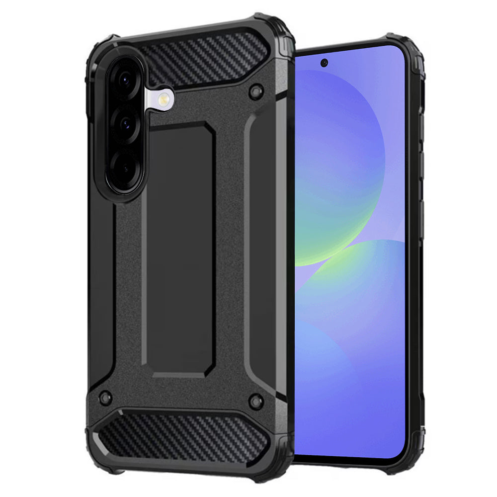 Case for Samsung Galaxy A36 A366, Techsuit, Hybrid Armor, Black