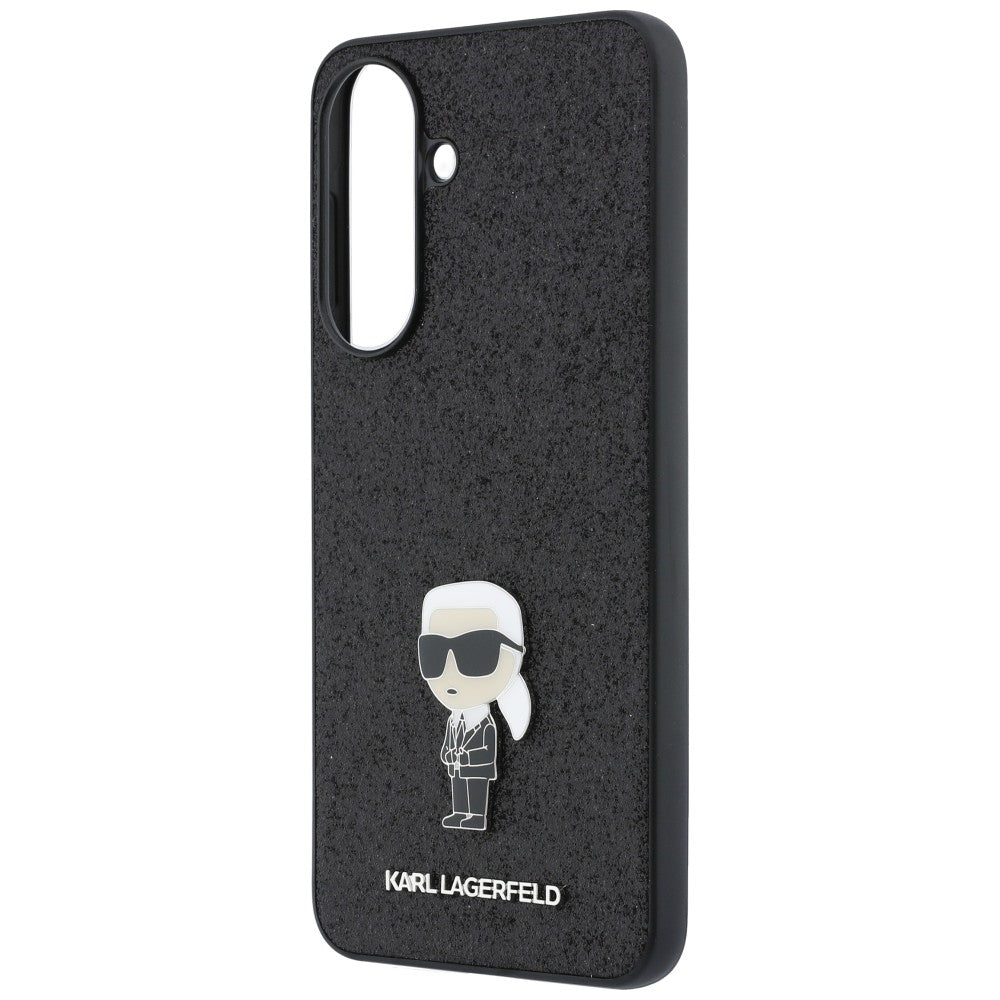 Θήκη για Samsung Galaxy A37 5G, Karl Lagerfeld, Glitter Fixed Ikonik Karl, Μαύρη